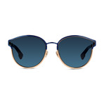 Christian Dior // Women's Sunglasses // Gold + Blue