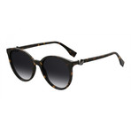 Fendi // Women's Sunglasses // Dark Havana + Dark Gray Gradient