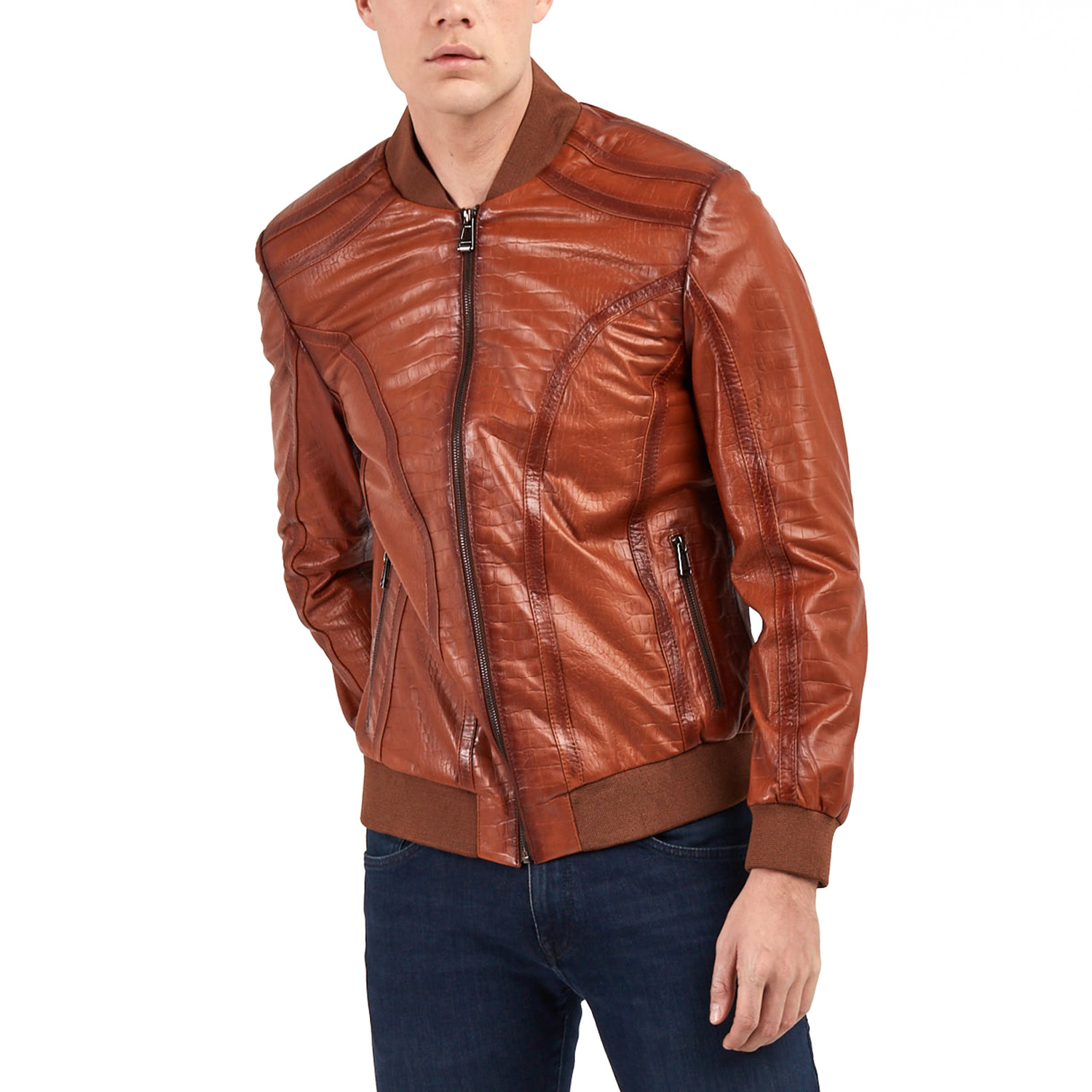George Bomber Leather Jacket // Hazelnut (2XL) - Ruck & Maul ...