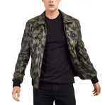 Joel Bomber Leather Jacket // Camouflage (M)