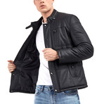 George Leather Jacket // Black (2XL)