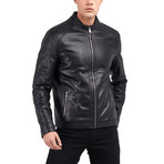 Joel Blouson Leather Jacket // Black (S)