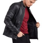 Joel Blouson Leather Jacket // Black (S)