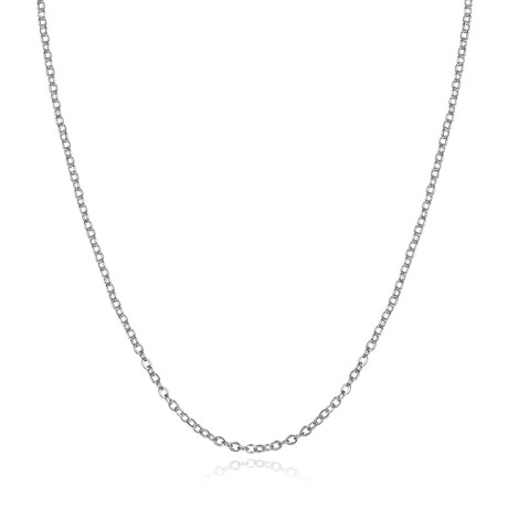 Sterling Silver Classic Link Chain Necklace (16")