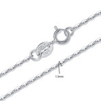 Sterling Silver London Inspired Chain Necklace (16")