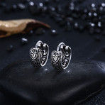 Sterling Silver Scandinavian Filigree Clip-On Earrings