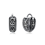 Sterling Silver Scandinavian Filigree Clip-On Earrings