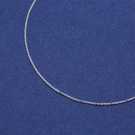 Sterling Silver Modern Sleek Box Chain Necklace (16")