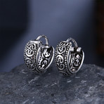 Sterling Silver Scandinavian Filigree Clip-On Earrings