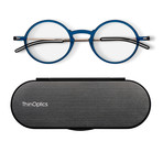 FrontPage // Manhattan Glasses + Milano Black Case + Bundle Pod // Blue (1.0 D)