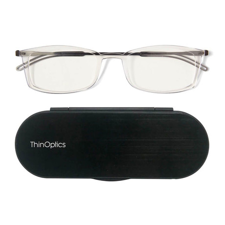 FrontPage // Brooklyn Glasses + Milano Black Case + Bundle Pod // Clear (1.0 D)