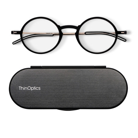 FrontPage // Manhattan Glasses + Milano Black Case + Bundle Pod // Black (2.0 D)