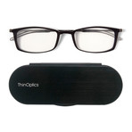 FrontPage // Brooklyn Glasses + Milano Black Case + Bundle Pod // Black (1.0 D)