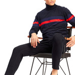 Brazos Knitwear // Navy + Blue + Indigo + Orange (XS)