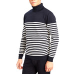 Ob Knitwear // Navy + Blue + Ecru (S)