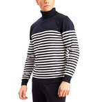 Ob Knitwear // Navy + Blue + Ecru (S)