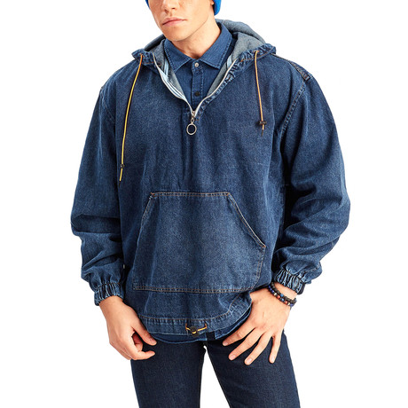 Volga Shirt // Dark Navy + Blue (XS)