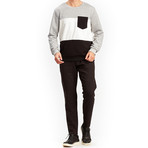 Rio Sweatshirt // Gray + Ecru + Black (XS)