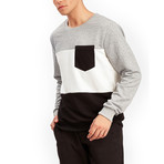 Rio Sweatshirt // Gray + Ecru + Black (XS)
