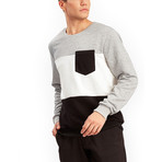 Rio Sweatshirt // Gray + Ecru + Black (XS)
