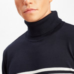 Ob Knitwear // Navy + Blue + Ecru (S)