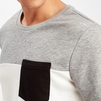 Rio Sweatshirt // Gray + Ecru + Black (XS)