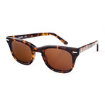 Freeway Polarized Sunglasses // Amber Frame + Brown Lens (Small)
