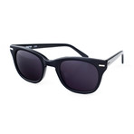Freeway Polarized Sunglasses // Ebony Frame + Gray + Black Lens (Small)