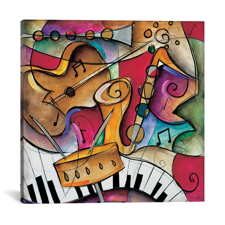 Jazz It Up II // Eric Waugh (12"W x 12"H x 0.75"D)