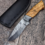 Damascus Skinner // Mulburry Wood