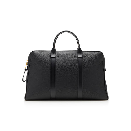 Buckley Grained Leather Briefcase // Medium // Black (Black)