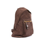 Smooth Suede Backpack // Brown
