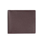 Men's Grained Leather Wallet // Brown