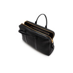 Buckley Grained Leather Briefcase // Medium // Black (Black)