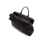 Buckley Grained Leather Briefcase // Large // Black