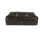Buckley Grained Leather Briefcase // Large // Dark Brown