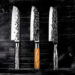 Forged Brute Santoku Knife+ Wooden Box
