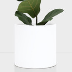 Large White Planter (9")