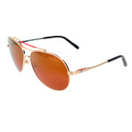 Montblanc // Men's MB703 Sunglasses // Gold