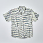 Jenson Collection Short Sleeve Button-Down + Round Hem // Indigo (XL)