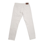 5 Pocket Beige Denim Pants // Beige (40WX32L)