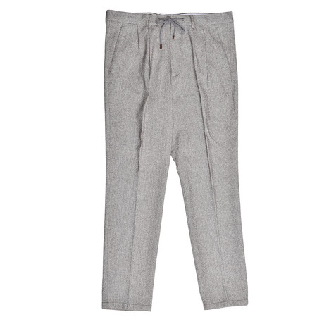 Fish Scale Casual Wool Pants // Gray (28WX32L)