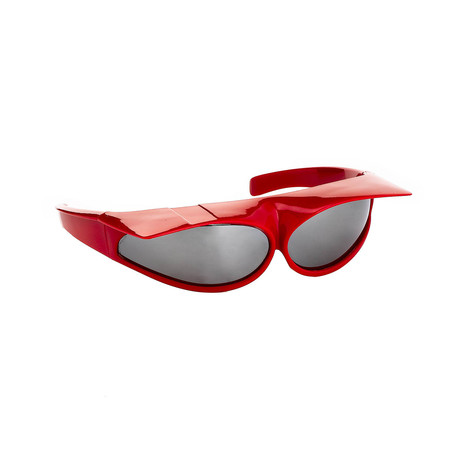 Unisex Sunviser Sunglasses // Red
