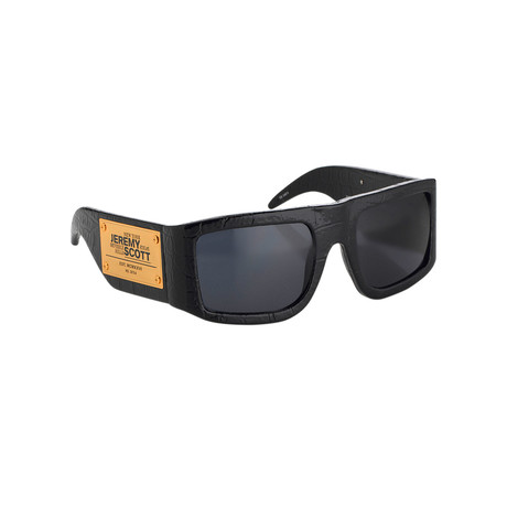 Unisex Plaque Sunglasses // Black