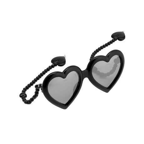 Unisex Heart Sunglasses // Black