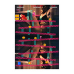 Laid In The Arcade Donkey Kong (16"W x 24"H x 2"D)