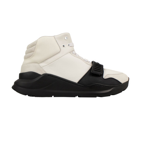 Men's 'Regis' High-Top Sneakers // White + Black (US: 5)