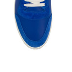 Men's Leather 'Reeth' High-Top Sneakers  // Blue (US: 5)