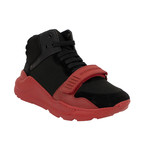 Men's 'Regis' High-Top Sneakers // Black + Red (US: 8.5)