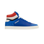 Men's Leather 'Reeth' High-Top Sneakers  // Blue (US: 5)